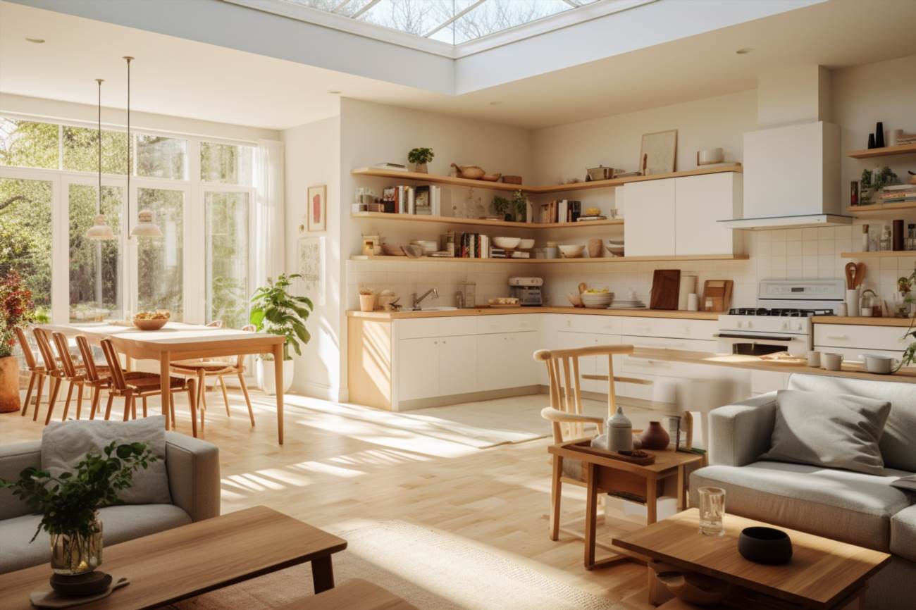 Kis amerikai konyhás nappali: az amerikai stílusú otthonok kényelme
