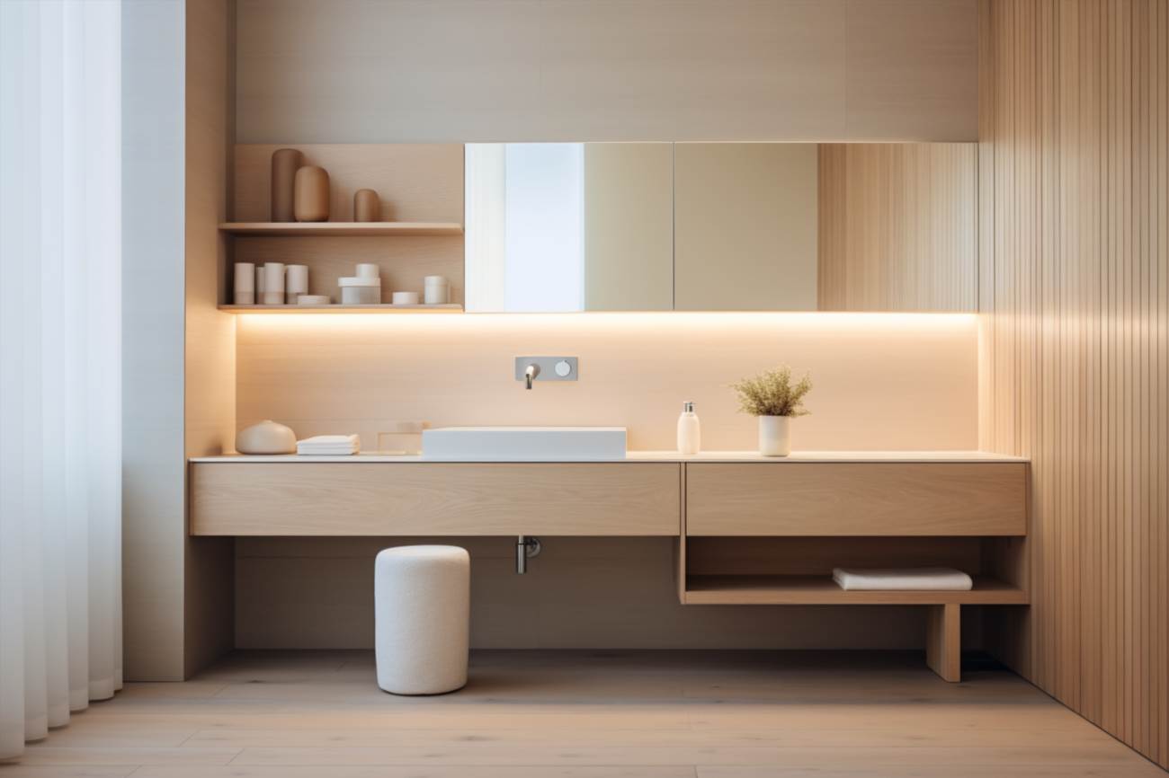 Minimál fürdőszoba bútor: stílus és funkcionalitás találkozása